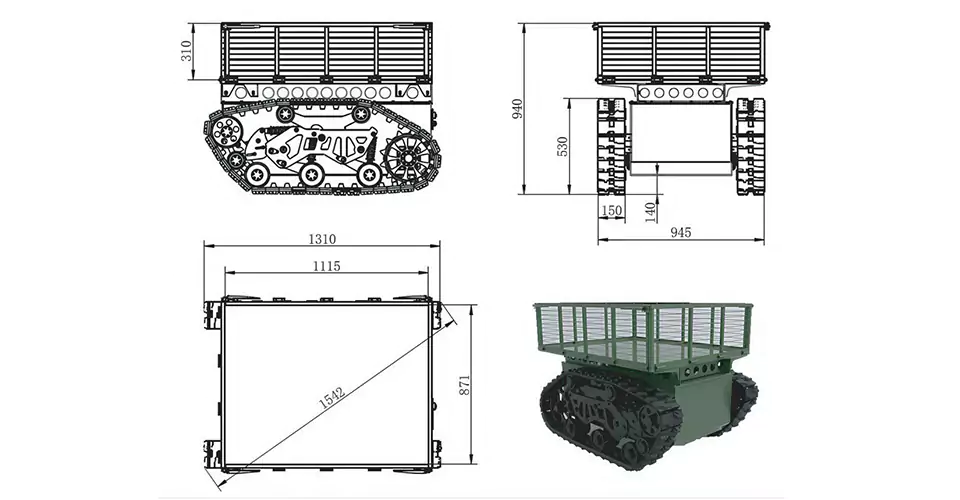 Electric Remote Control Transport Vehicle